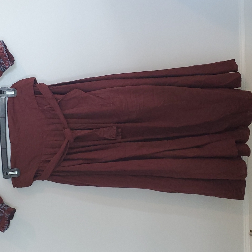 NWT Free people wrap skirt and boho embroidered crop top - Picture 3 of 13